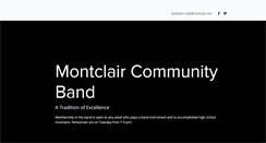 Desktop Screenshot of montclaircommunityband.org