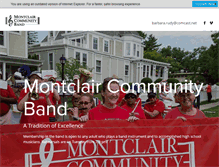 Tablet Screenshot of montclaircommunityband.org